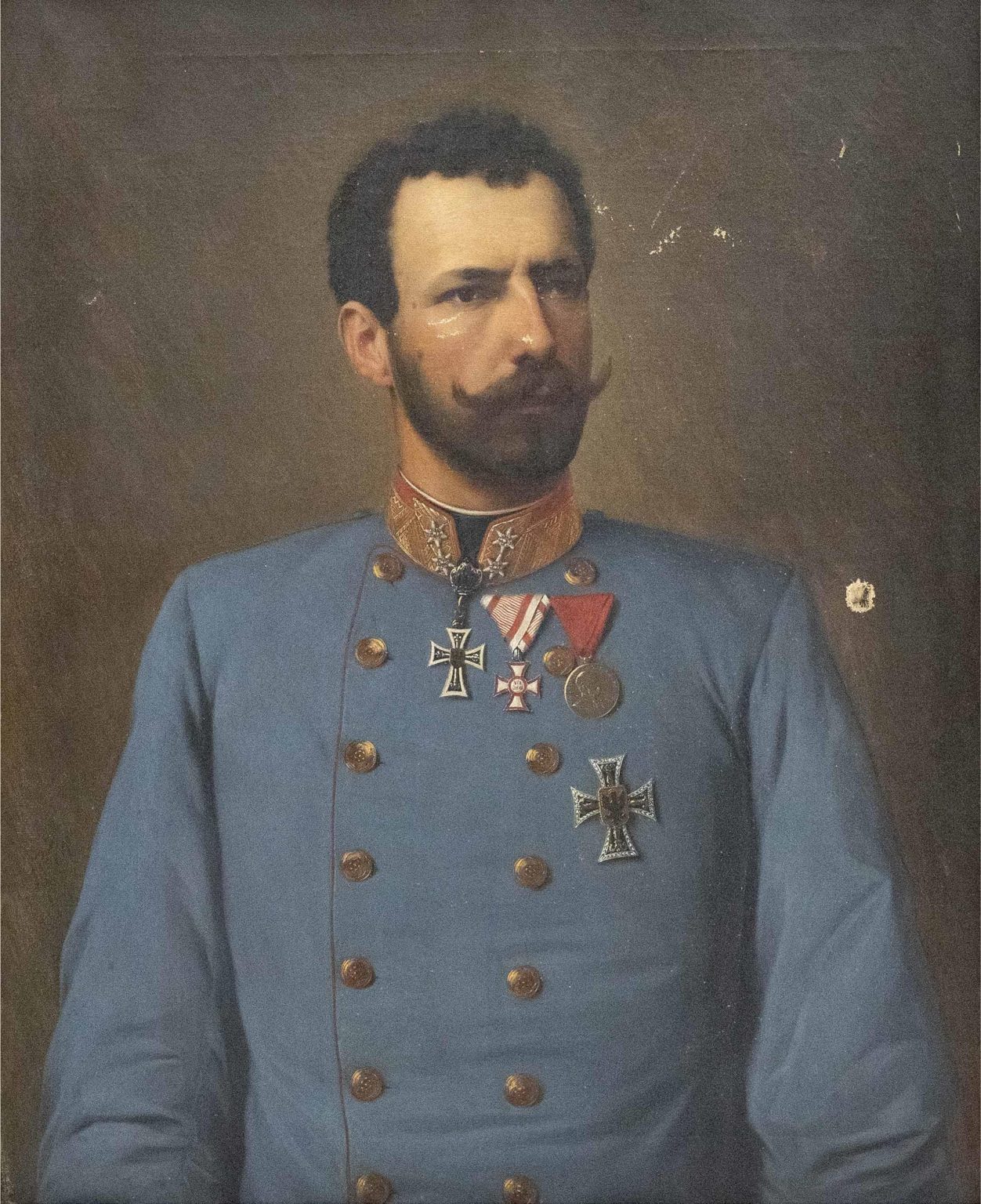 Erzherzog Eugen von Österreich (1863-1954) in Uniform, signiert und datiert seitlich links: J. Büche 1900, Öl auf Leinwand. Quelle: Wikimedia Commons